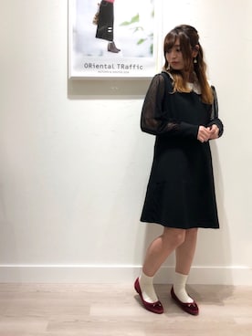 「オリエンタルトラフィック」｜WA浜松市野店さん（レディース・163cm）の秋コーディネート