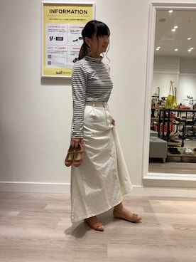 「OR KIDS（オーアールキッズ）のアイテム」を使った、WA浜松市野店さん（レディース・163cm）の春コーディネート