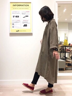 「オリエンタルトラフィック」｜「アイテム（スリッポン）」を使った、WA浜松市野店さん（レディース・163cm）の春コーディネート
