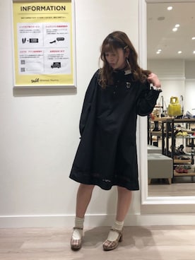 「パンプス×靴下」｜WA浜松市野店さん（レディース・163cm）の春コーディネート