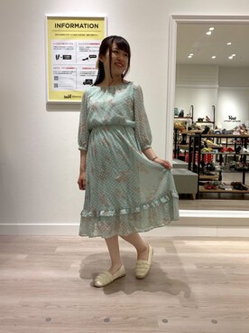 「オリエンタルトラフィック」｜「アイテム（スリッポン）」を使った、WA浜松市野店さん（レディース・163cm）の春コーディネート