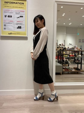 「靴下 × サンダル」｜WA浜松市野店さん（レディース・163cm）の春コーディネート
