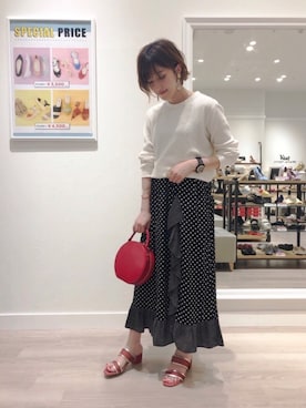 WA浜松市野店さん（レディース・163cm）の春コーディネート