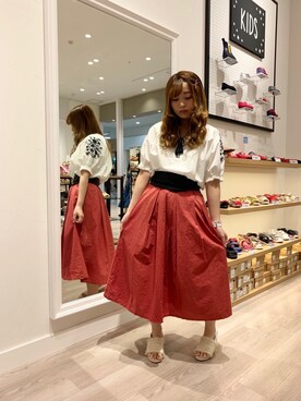 WA浜松市野店さん（レディース・163cm）の夏コーディネート