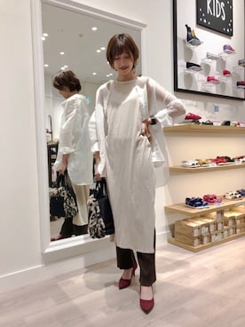 「秋のカフェオレコーデ」｜WA浜松市野店さん（レディース・163cm）の秋コーディネート