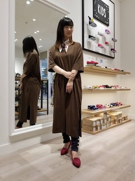 WA浜松市野店さん（レディース・163cm）の秋コーディネート