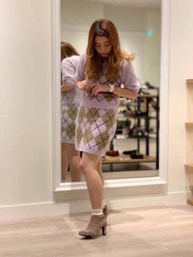 「ブーティ」｜WA浜松市野店さん（レディース・163cm）の秋コーディネート