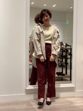 「べっ甲」｜WA浜松市野店さん（レディース・163cm）の秋コーディネート