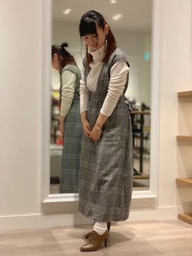 「オリエンタルトラフィック」｜「アイテム（ブーティ）」を使った、WA浜松市野店さん（レディース・163cm）の秋コーディネート