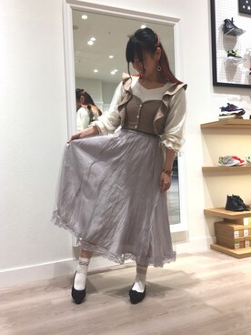 「2108」｜WA浜松市野店さん（レディース・163cm）の春コーディネート