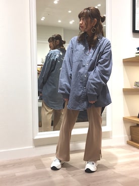 「ORTR（オーアールティーアール）のアイテム」を使った、WA浜松市野店さん（レディース・163cm）の夏コーディネート