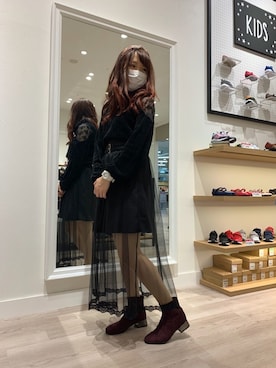 「one way（ワンウェイ）のアイテム」を使った、WA浜松市野店さん（レディース・163cm）の秋コーディネート