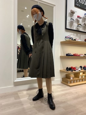 「F i.n.t（フィント）のアイテム」を使った、WA浜松市野店さん（レディース・163cm）の秋コーディネート