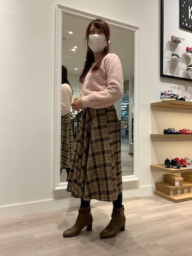 「CECIL McBEE（セシルマクビー）のアイテム」を使った、WA浜松市野店さん（レディース・163cm）の秋コーディネート