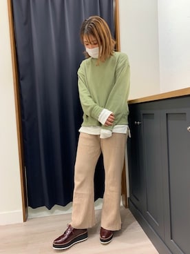 「Lugnoncure（ルノンキュール）のアイテム」を使った、WA浜松市野店さん（レディース・163cm）の秋コーディネート