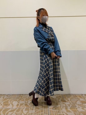 「オリエンタルトラフィック(ORiental TRaffic)」｜WA浜松市野店さん（レディース・163cm）の冬コーディネート