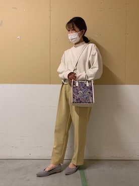 WA浜松市野店さん（レディース・163cm）の冬コーディネート