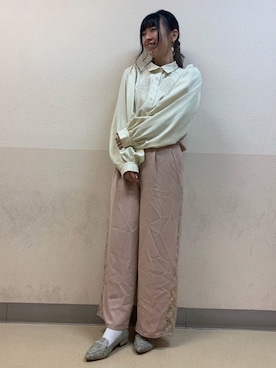 WA浜松市野店さん（レディース・163cm）の冬コーディネート