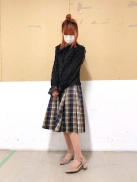 「11101」｜WA浜松市野店さん（レディース・163cm）の冬コーディネート