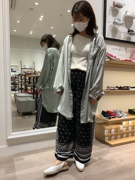 「ジーナシス」｜「アイテム（パンプス）」を使った、WA浜松市野店さん（レディース・163cm）の春コーディネート