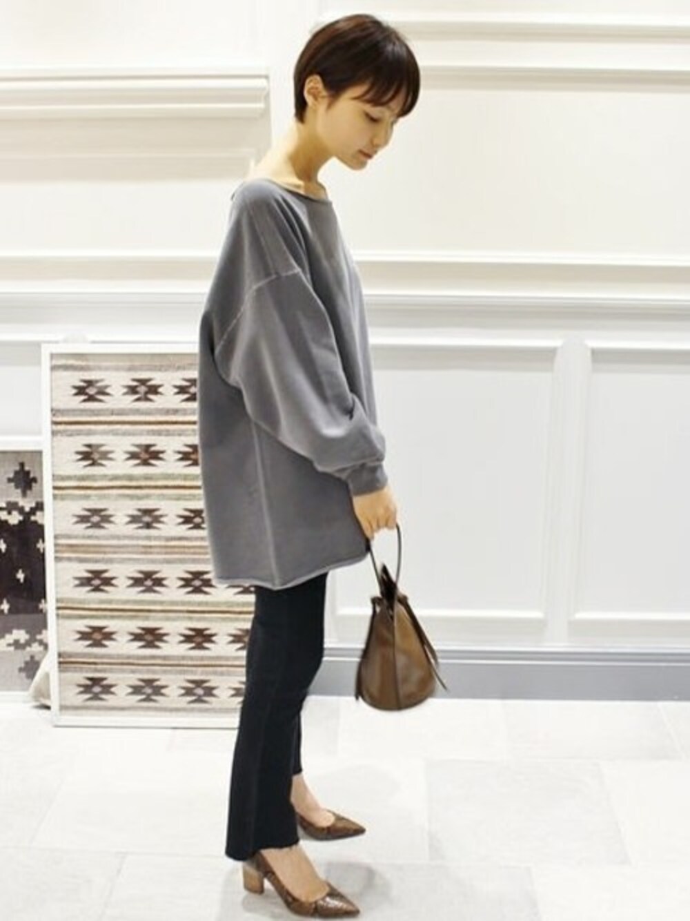 plage（プラージュ）の「製品染め裏毛Bigプルオーバー◇（Tシャツ