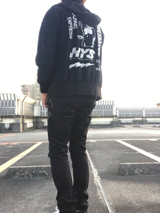 ヒステリックグラマー WICKED STAR ストレッチ チノスリムパンツ HYSTERIC GLAMOUR（ヒステリックグラマー）の「WICKED STAR pt