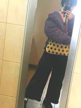 「OZOC（オゾック）のアイテム（ハンチング/ベレー帽）」を使った、ずきはさん（レディース・157cm）の冬コーディネート