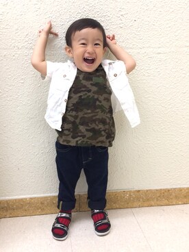 YUTO◡̈⃝さん(キッズ・80cm)の夏コーディネート