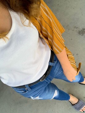 「FUN（ファン）のアイテム（その他アウター）」を使った、△ A M I G O N ▼さん（レディース・167cm）の夏コーディネート