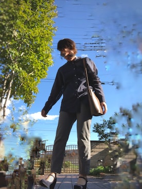 「アイテム（ピアス（両耳用））」を使った、totoさん（レディース・165cm・20代）の秋コーディネート