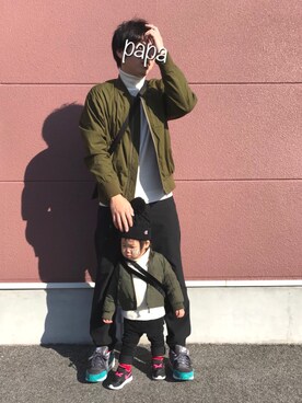 Kanon❁Rikoさん（キッズ・80cm）の冬コーディネート