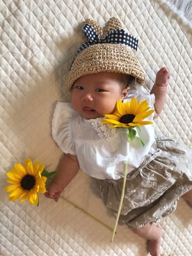 Kanon❁Rikoさん（キッズ・90cm）の夏コーディネート
