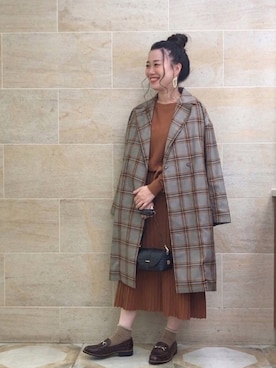「Te chichi CLASSIC（テチチクラシック）のアイテム（ジャケット/アウター）」を使った、i  mariさん（レディース・158cm）の秋コーディネート