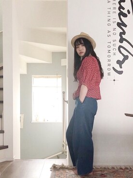 「ぺプラム」｜「アイテム（その他）」を使った、i  mariさん（レディース・158cm）の春コーディネート