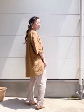 「Te chichi CLASSIC（テチチクラシック）のアイテム（サンダル）」を使った、i  mariさん（レディース・158cm）の夏コーディネート