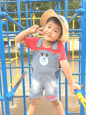 「Rodeo Crowns KIDS（ロデオクラウンズ　キッズ）のアイテム」を使った、Ｓ&Nさん（キッズ・100cm）の夏コーディネート