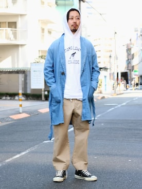 「SUNNY SPORTS」｜「アイテム（その他アウター）」を使った、kitazawaさん（メンズ・175cm）の冬コーディネート