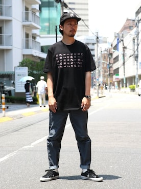 「VANS（バンズ）のアイテム（帽子）」を使った、kitazawaさん（メンズ・175cm）の夏コーディネート