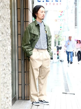 「グルカパンツ」｜kitazawaさん（メンズ・175cm）の秋コーディネート