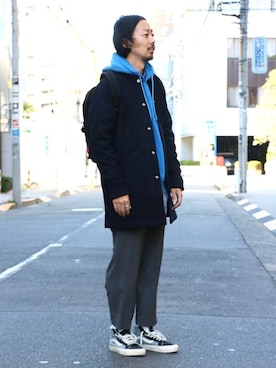 「SUNNY SPORTS」｜「アイテム（ジャケット/アウター）」を使った、kitazawaさん（メンズ・175cm）の冬コーディネート