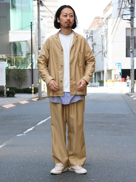 「SUNNY SPORTS」｜「アイテム（ジャケット/アウター）」を使った、kitazawaさん（メンズ・175cm）の春コーディネート