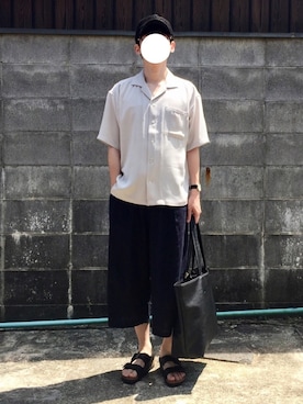 「L.H.P（エルエイチピー）のアイテム（トートバッグ）」を使った、ren00さん（メンズ・161cm）の夏コーディネート