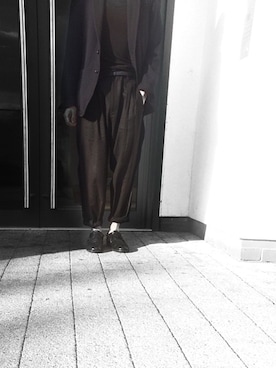「DRIES VAN NOTEN（ドリスヴァンノッテン）のアイテム（テーラードジャケット）」を使った、Dalivanpicassoさん（メンズ・170cm）の冬コーディネート
