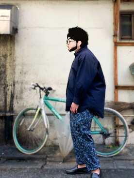 「BICASH（ビカーシ）のアイテム（スリッポン）」を使った、Mercyさん（メンズ・165cm）の春コーディネート