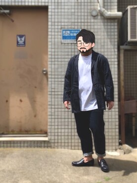 「BICASH（ビカーシ）のアイテム（その他シューズ）」を使った、Mercyさん（メンズ・165cm）の春コーディネート