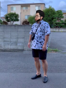 「BICASH（ビカーシ）のアイテム（スリッポン）」を使った、Mercyさん（メンズ・165cm）の秋コーディネート