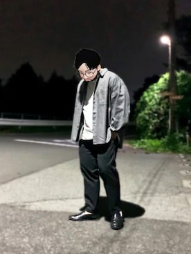 「BICASH（ビカーシ）のアイテム（スリッポン）」を使った、Mercyさん（メンズ・165cm）の秋コーディネート