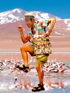 「アロハシャツ」｜Shigeyoshi iwai さん（メンズ・173cm）の秋コーディネート