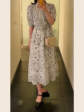 「frames RAY CASSIN（フレームスレイカズン）のアイテム（ワンピース/ドレス）」を使った、Miiiさん（レディース・168cm）の夏コーディネート