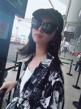 「airport style」｜花柄さん（レディース・157cm）の夏コーディネート